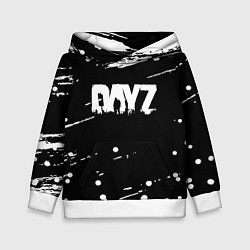 Толстовка-худи детская Dayz брызги красок, цвет: 3D-белый