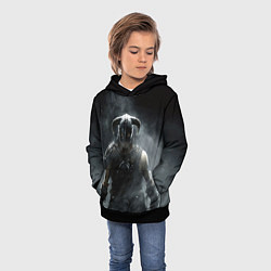 Толстовка-худи детская Варвар The Elder Scrolls, цвет: 3D-черный — фото 2