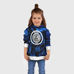 Толстовка-худи детская Inter smoke neon, цвет: 3D-белый — фото 2