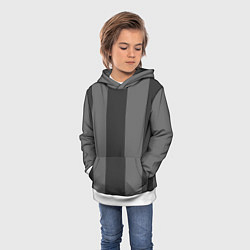 Толстовка-худи детская Color black and grey, цвет: 3D-белый — фото 2