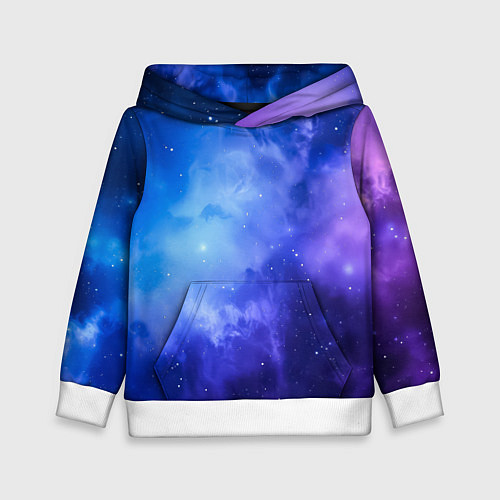 Детская толстовка Неоновый яркий космос / 3D-Белый – фото 1