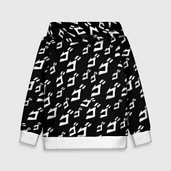 Толстовка-худи детская JoJo pattern, цвет: 3D-белый