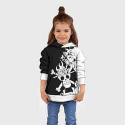 Толстовка-худи детская Символ Эйса, цвет: 3D-белый — фото 2