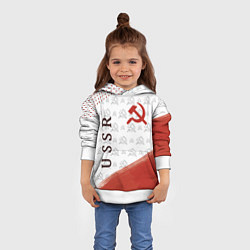 Толстовка-худи детская СССР, цвет: 3D-белый — фото 2