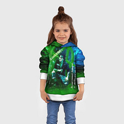 Толстовка-худи детская Король и Шут - Я жив пока вы слышите меня, цвет: 3D-белый — фото 2