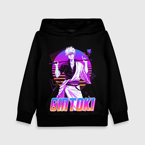 Детская толстовка Гинтама ретро / 3D-Черный – фото 1