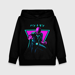 Толстовка-худи детская One-Punch Man неоновый, цвет: 3D-черный