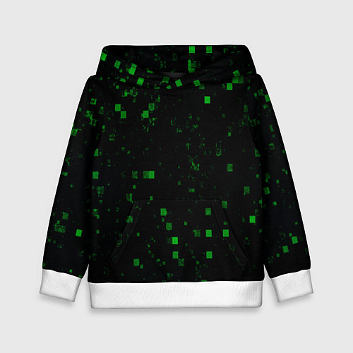 Детская толстовка Color green khaki / 3D-Белый – фото 1