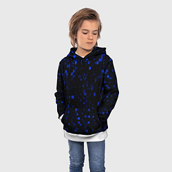 Толстовка-худи детская Color blue khaki, цвет: 3D-белый — фото 2
