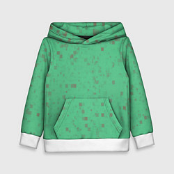 Толстовка-худи детская Color green brown, цвет: 3D-белый