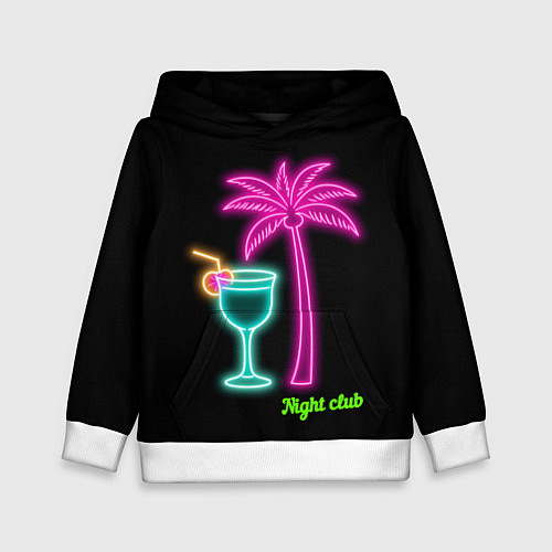 Детская толстовка Night club / 3D-Белый – фото 1