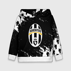 Толстовка-худи детская Ювентус пипл краски, цвет: 3D-белый