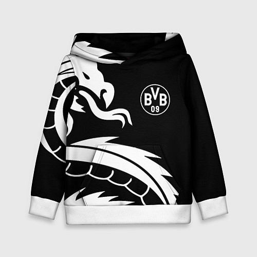 Детская толстовка Borussia дракон белый / 3D-Белый – фото 1
