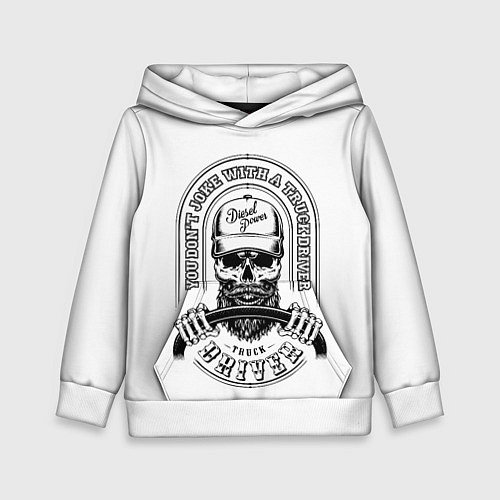 Детская толстовка Водитель грузовика / 3D-Белый – фото 1