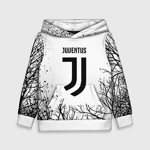 Детская толстовка Ювентус черные деревья / 3D-Белый – фото 1