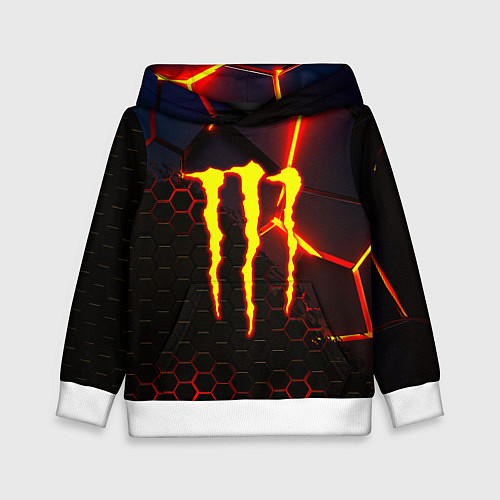 Детская толстовка Monster energy броня краски / 3D-Белый – фото 1
