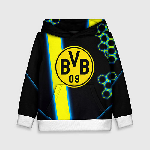 Детская толстовка Borussia соты броня / 3D-Белый – фото 1