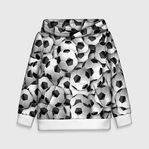 Детская толстовка Игра в мяч / 3D-Белый – фото 1