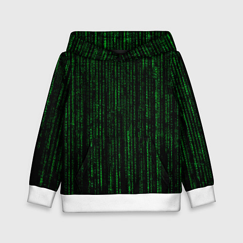Детская толстовка Матрица - код / 3D-Белый – фото 1