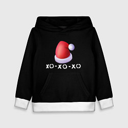 Толстовка-худи детская Новогодний убор, цвет: 3D-белый