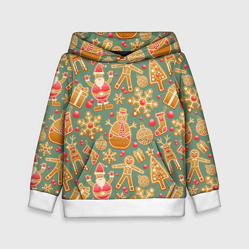 Детская толстовка Имбирные пряники / 3D-Белый – фото 1