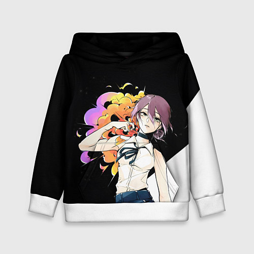 Детская толстовка Резе трансформируется Человек бензопила / 3D-Белый – фото 1