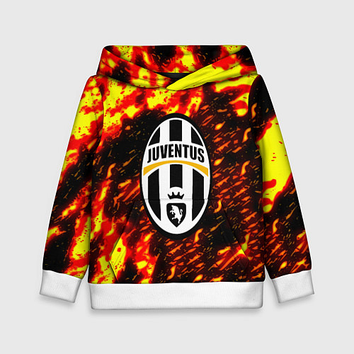 Детская толстовка Juventus огненные краски / 3D-Белый – фото 1