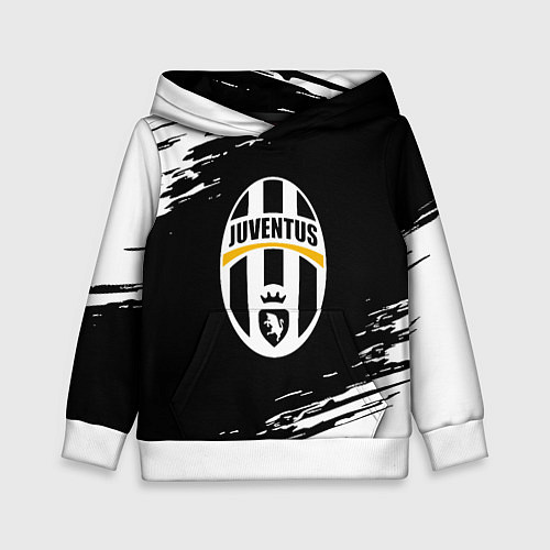 Детская толстовка Juventus краски штрихи текстура / 3D-Белый – фото 1