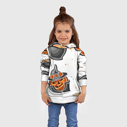 Толстовка-худи детская Candy halloween, цвет: 3D-белый — фото 2