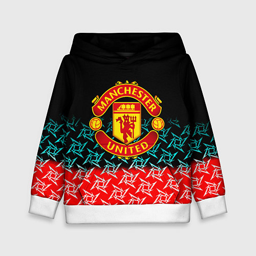 Детская толстовка Манчестер Юнайтед ниндзя паттерн / 3D-Белый – фото 1