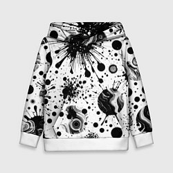 Детская толстовка Паттерн из абстрактных клякс - нейроарт