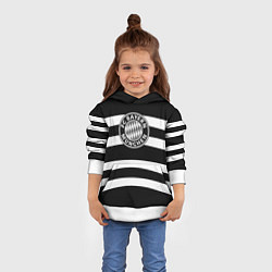 Толстовка-худи детская Bayern Mnchen волны, цвет: 3D-белый — фото 2