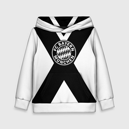 Детская толстовка Бавария Мюнхен полосы / 3D-Белый – фото 1