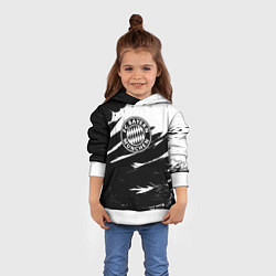 Толстовка-худи детская Бавария Мюнхен крылья краски, цвет: 3D-белый — фото 2