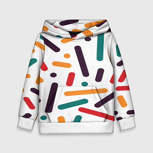 Детская толстовка Oval oil / 3D-Белый – фото 1