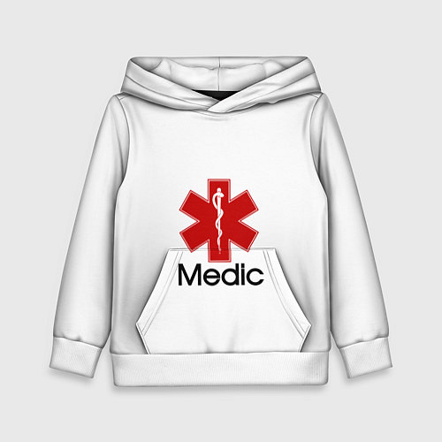 Детская толстовка Медик / 3D-Белый – фото 1
