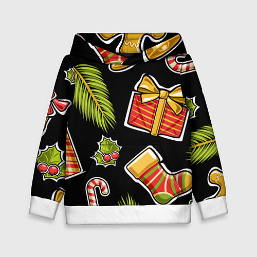 Детская толстовка Рождественский вайб / 3D-Белый – фото 1