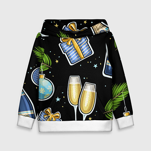 Детская толстовка Новогодний вайб / 3D-Белый – фото 1