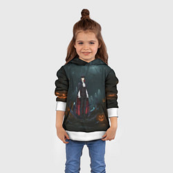 Толстовка-худи детская Вампир Сон Джин-Ву - Поднятие уровня в одиночку ан, цвет: 3D-белый — фото 2