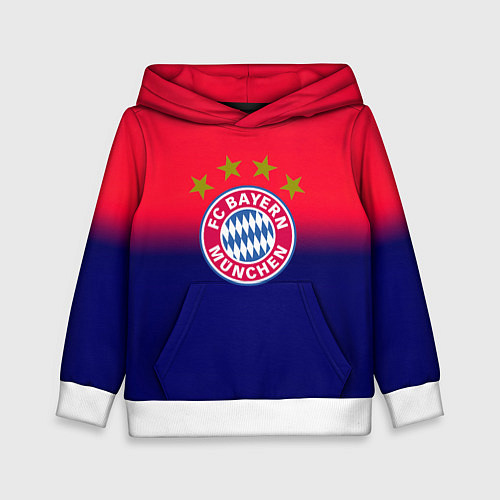 Детская толстовка Бавария Мюнхен градиент / 3D-Белый – фото 1