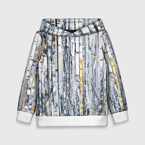 Детская толстовка Новогодний дождик / 3D-Белый – фото 1