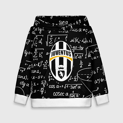 Детская толстовка Ювентус физика символы / 3D-Белый – фото 1