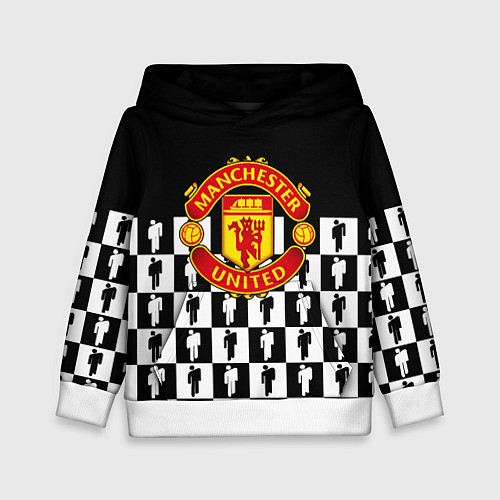 Детская толстовка Манчестер Юнайтед люди паттерн / 3D-Белый – фото 1