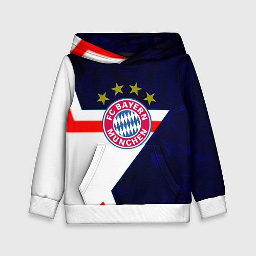 Детская толстовка Бавария звезды геометрия / 3D-Белый – фото 1