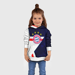 Толстовка-худи детская Бавария звезды геометрия, цвет: 3D-белый — фото 2