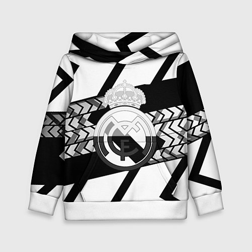 Детская толстовка Реал Мадрид краски полосы / 3D-Белый – фото 1