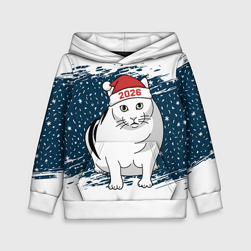 Детская толстовка Кот Бендер - 2026 / 3D-Белый – фото 1