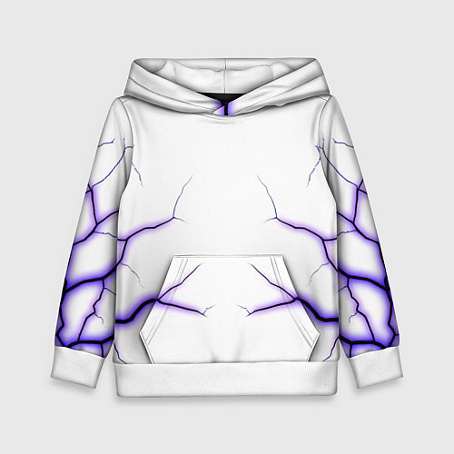 Детская толстовка Color white purple / 3D-Белый – фото 1