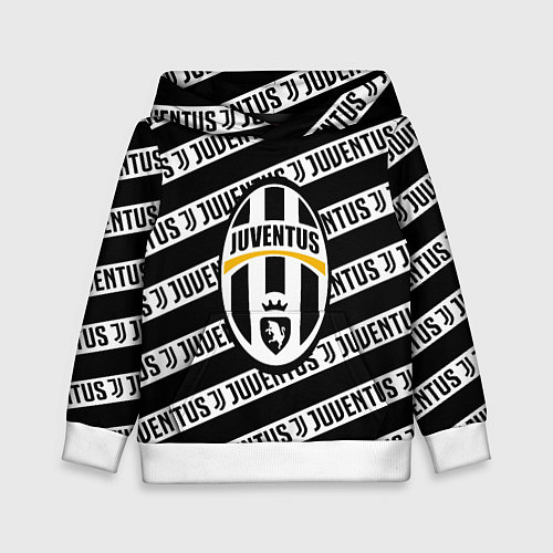 Детская толстовка Ювентус полосы линии спорт / 3D-Белый – фото 1
