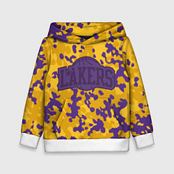 Толстовка-худи детская NBA LA Lakers, цвет: 3D-белый